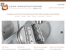 Tablet Screenshot of leanmanufacturinggroup.com